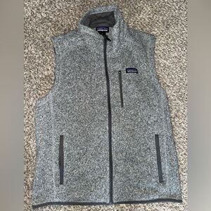 Men’s Patagonia Heather Gray Fleece Vest